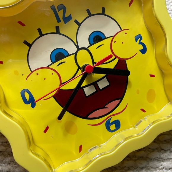 Spongebob Square Pants Wall Clock 2005 Nickelodeon - Picture 6 of 12